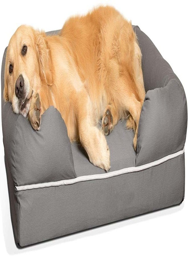 PAWSOME Ultimate Dog Bed | Solid CertiPUR-Indian Foam | Multiple Sizes, Medium Firmness Bolster, Waterproof Liner, Breathable Fabric - Image 1